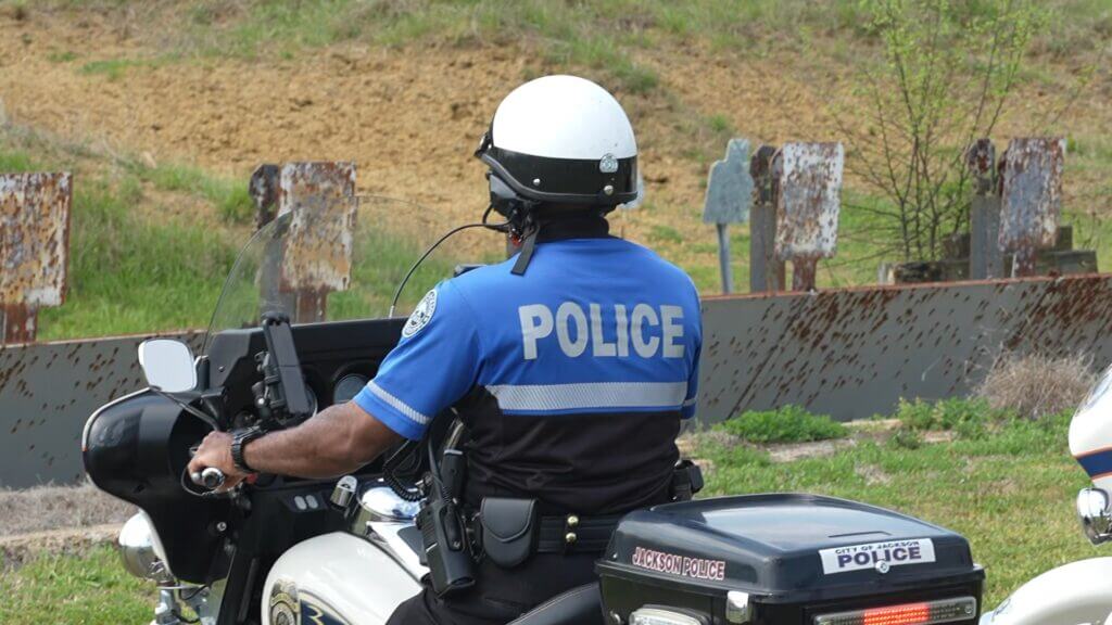 Motor officers practice tactical firearm transitions
