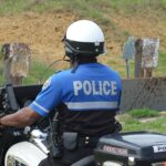 Motor officers practice tactical firearm transitions Motor officers practice tactical firearm transitions