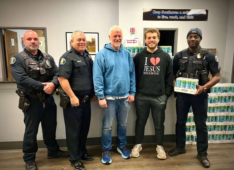Fellowship of Christian Athletes brings Starbucks Energy drinks to officers