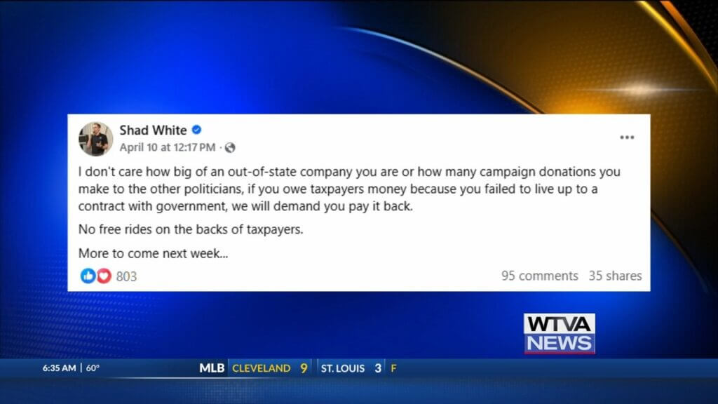 Speaker says out-of-state companies must repay taxpayers regardless of donations