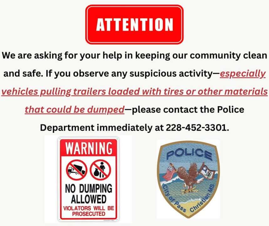 Police urge residents to report illegal dumping