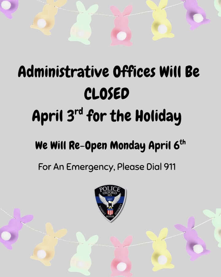 Administrative offices close for Good Friday