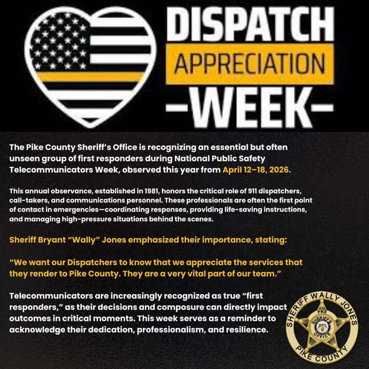 Pike County Sheriff's Office issues public relations update