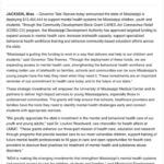 Mississippi deploys $13.4M to bolster mental health services for youth Mississippi deploys $13.4M to bolster mental health services for youth