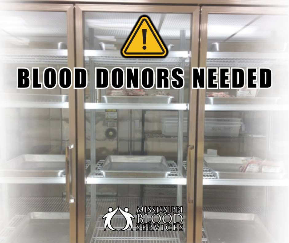 Mississippi Blood Services urges donors at Flowood, Oxford centers