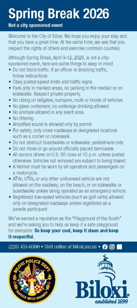 Biloxi police monitor city during Spring Break weekend