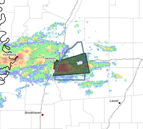 Strong thunderstorm moves across southern Rankin, northwest Smith