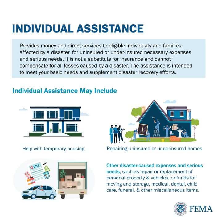 MEMA clarifies assistance after DR-4899 Individual Assistance approval