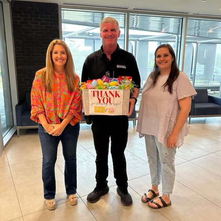 LES drops off goody basket, recipient praises community