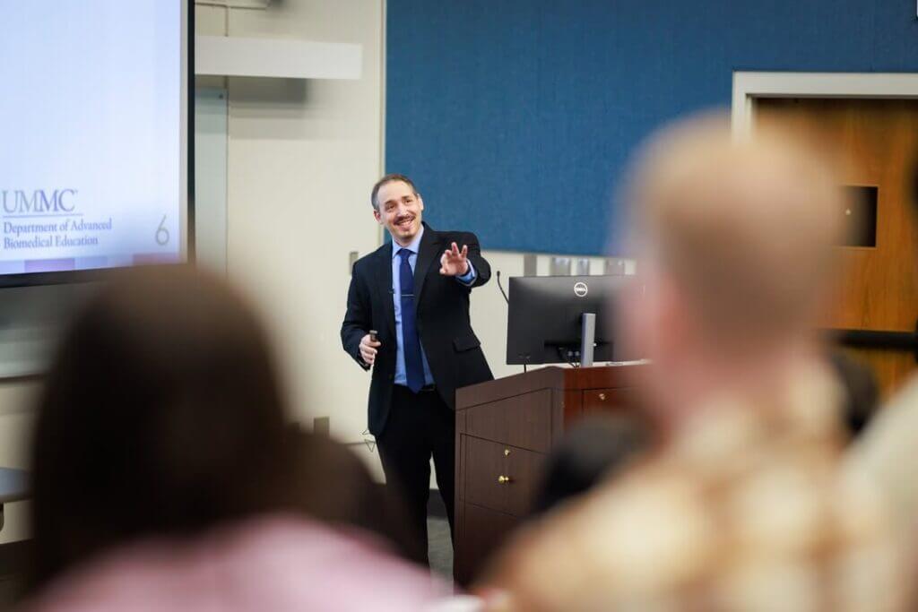 Tullos cites Indiana Jones, Jurassic Park as inspiration in UMMC Last Lecture