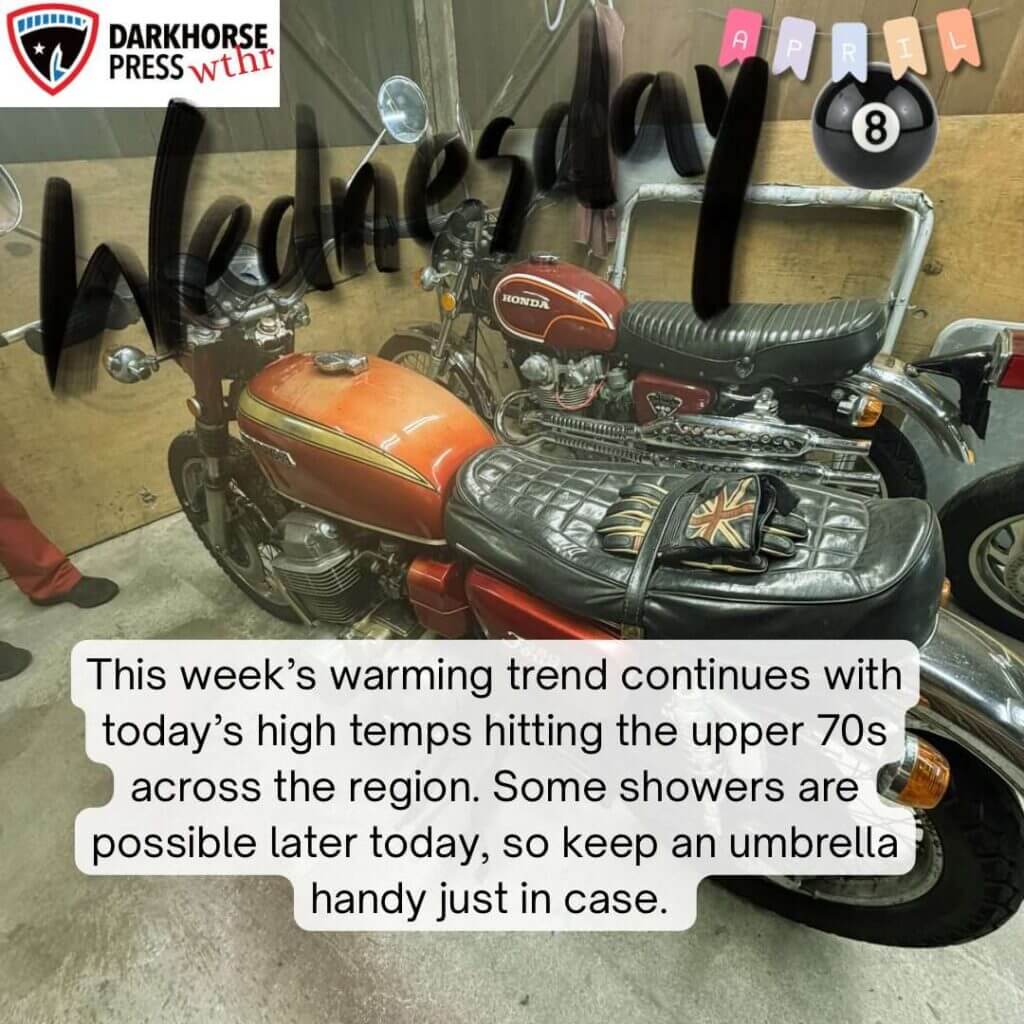 Warming trend continues; highs reach upper 70s Wednesday