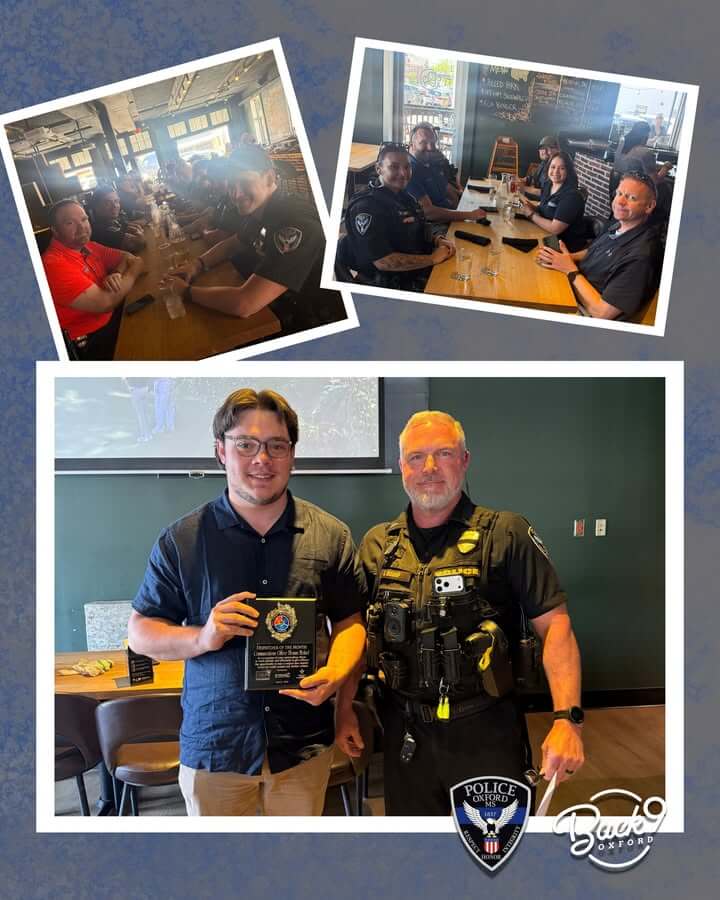 Businesses provide meal for Oxford Police; dispatcher honored