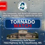 Tornado watch prompts opening of community safe room Tornado watch prompts opening of community safe room