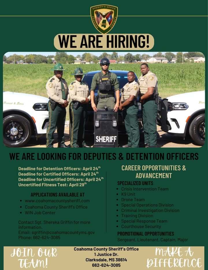 Coahoma County Sheriff's Office posts on Facebook