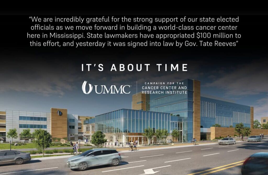 Reeves signs $100M for Mississippi cancer center