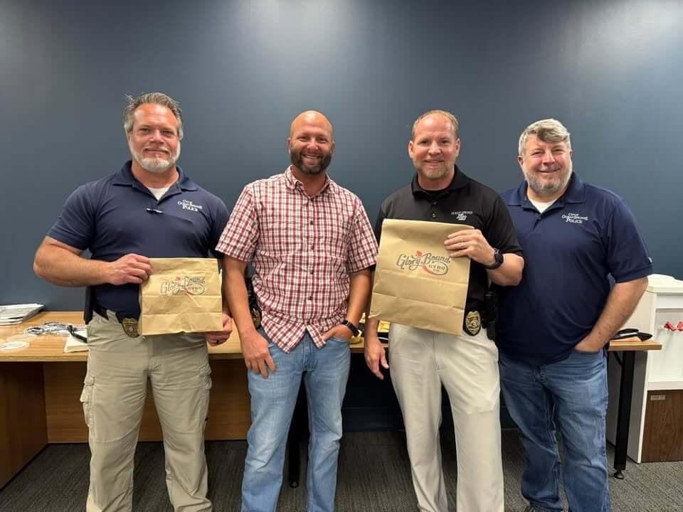 Ocean Springs Police thank Glory Bound Gyro Co. for feeding dispatchers