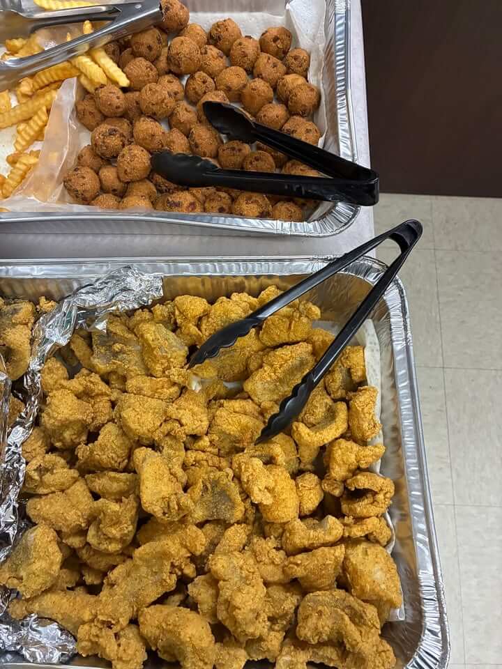 Harvey's Fish Hut provides food to staff