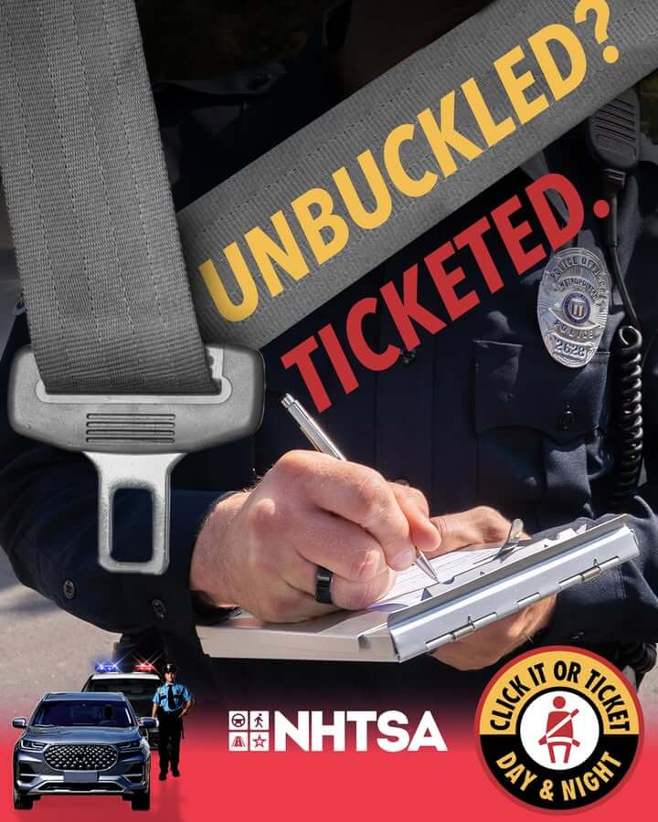 Hattiesburg police ticket unbuckled drivers in Click It or Ticket campaign