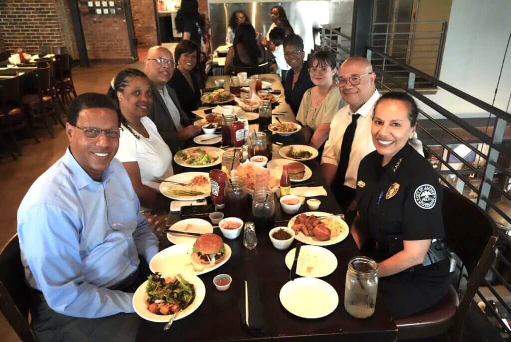 Jackson police chief attends luncheon with Black journalists