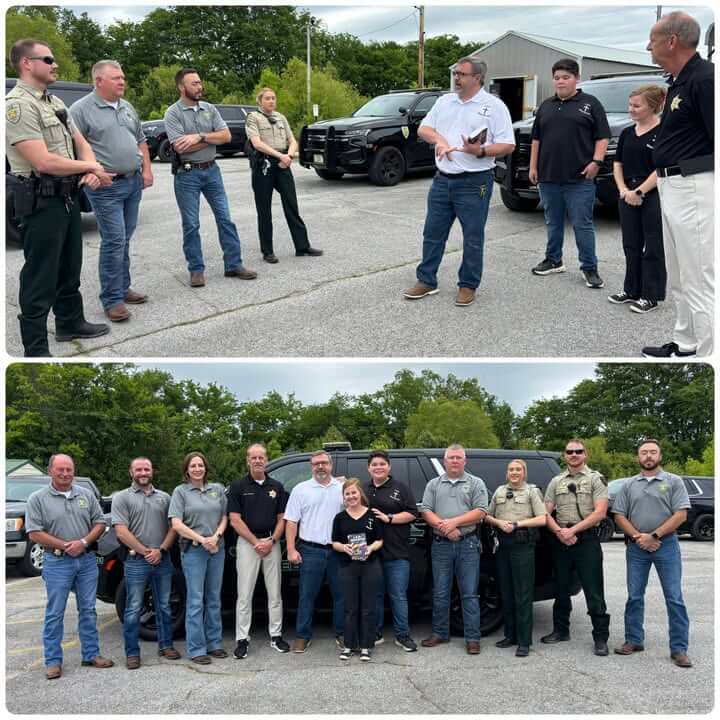 Lee County Sheriff's Office thanks LEOM for providing Bibles to deputies