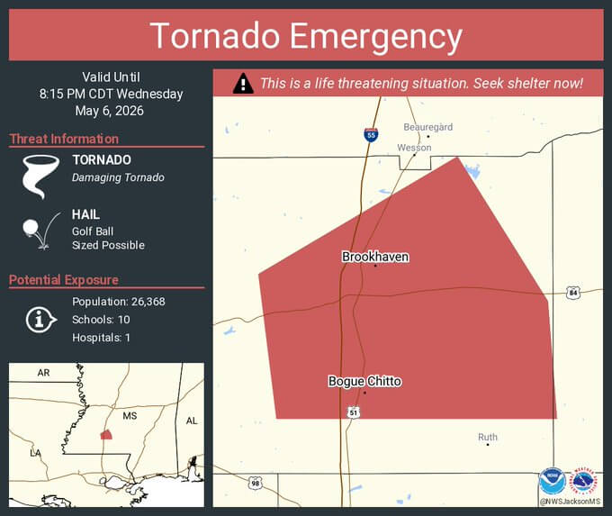 Very dangerous tornado moves across eastern Lincoln County, Facebook post warns