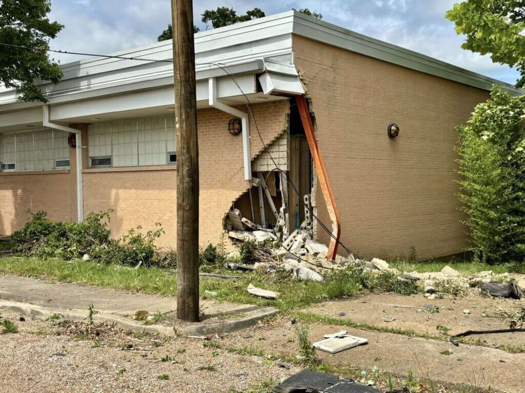 Vehicle strikes Jackson Fire Department building again in less than 10 months