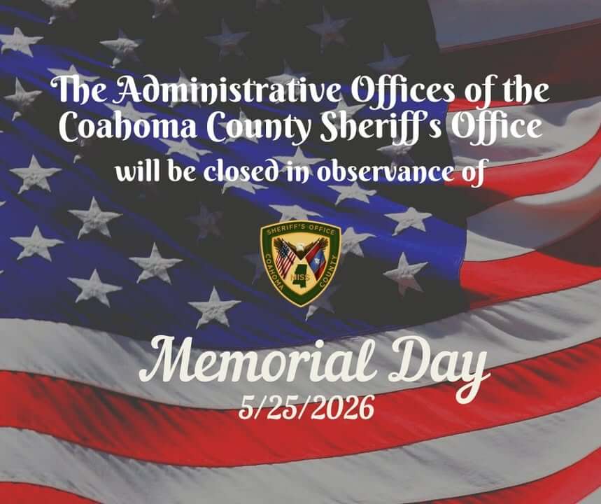 Coahoma County Sheriff's Office posts brief Facebook message