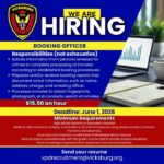 Vicksburg Police Department seeks booking officer applicants Vicksburg Police Department seeks booking officer applicants