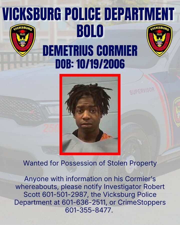 Vicksburg Police Department posts on Facebook