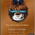 Connie's Chicken hosts Coffee with a Cop May 5 Connie's Chicken hosts Coffee with a Cop May 5