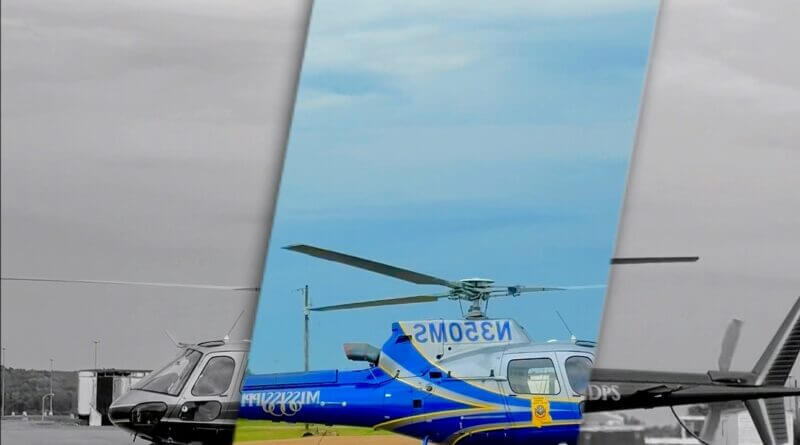 Mississippi law enforcement helicopter lands, draws social media attention