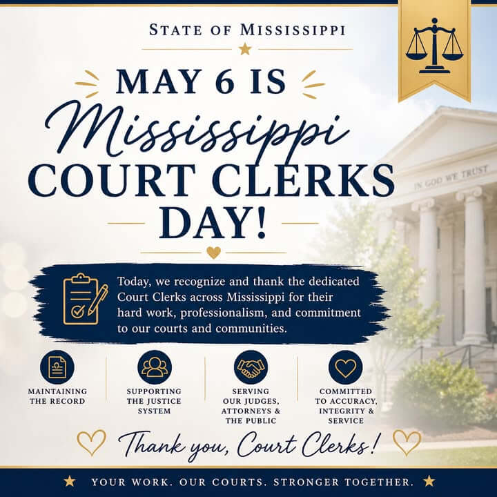 Oxford honors court clerks on Mississippi Court Clerks Day