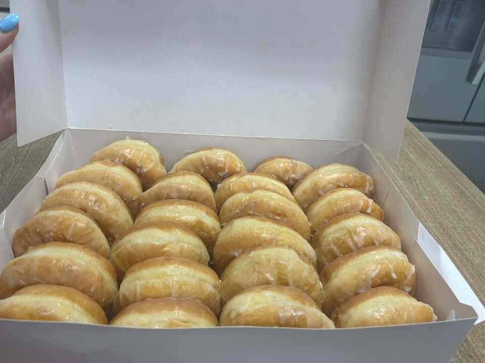 Ocean Springs Donuts drops off treats for police department