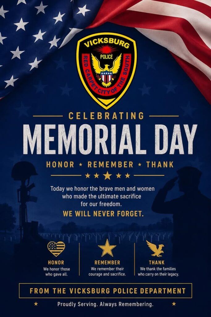 Vicksburg Police honor fallen on Memorial Day