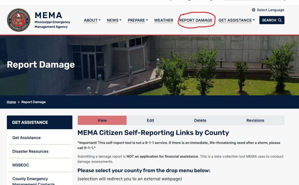 MEMA urges residents to report storm damage via self-report tool