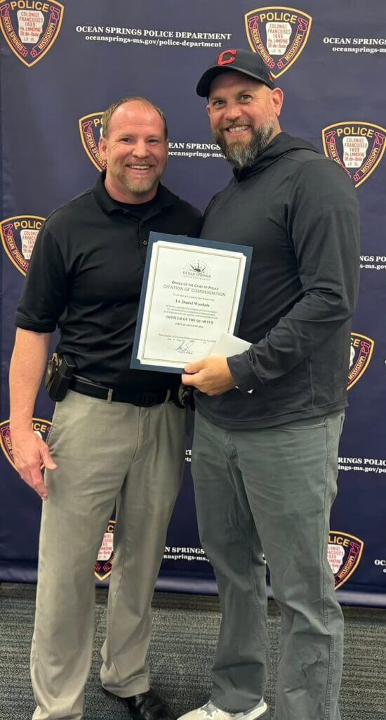 Ocean Springs Police recognize officer, dispatcher for first quarter