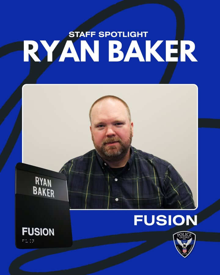 Oxford police spotlight fusion officer Ryan Baker