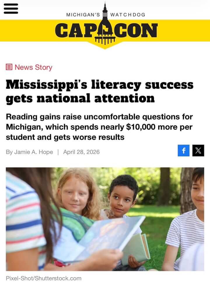 Facebook post urges Michigan leaders to enforce reading standards