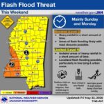 NWS issues elevated flash flood risk for parts of Mississippi NWS issues elevated flash flood risk for parts of Mississippi