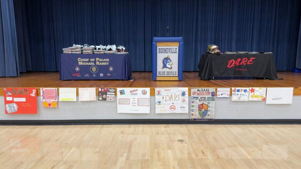 Booneville sixth-graders celebrate D.A.R.E. graduation