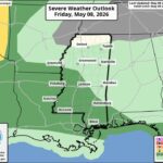 Parts of Mississippi face marginal risk for severe storms Parts of Mississippi face marginal risk for severe storms