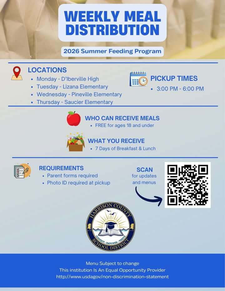 Harrison County School District starts free summer feeding program June 1