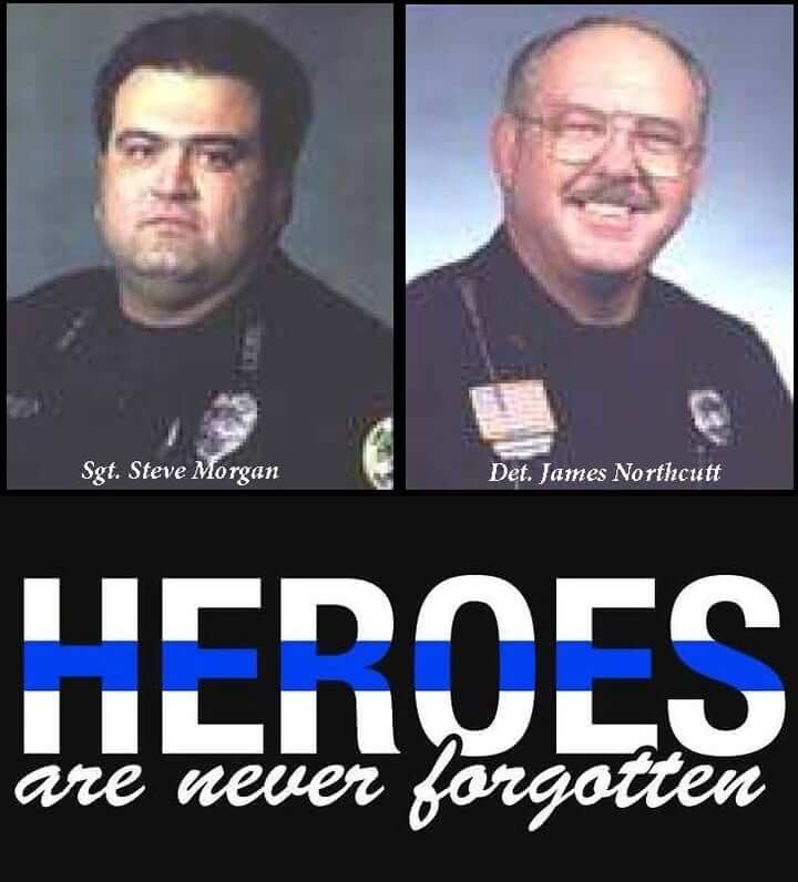 Community honors Sgt. Steve Morgan, Det. James Northcutt on anniversary