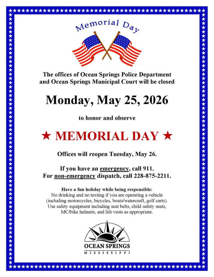 Ocean Springs police post on Facebook