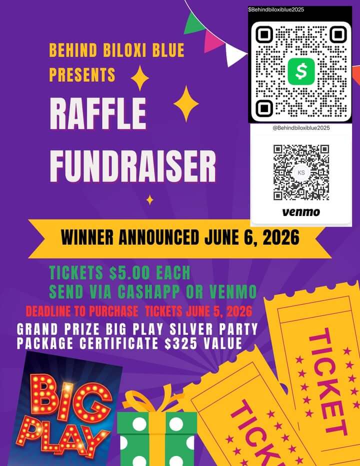 Behind Biloxi Blue hosts raffle to benefit Biloxi Police Department