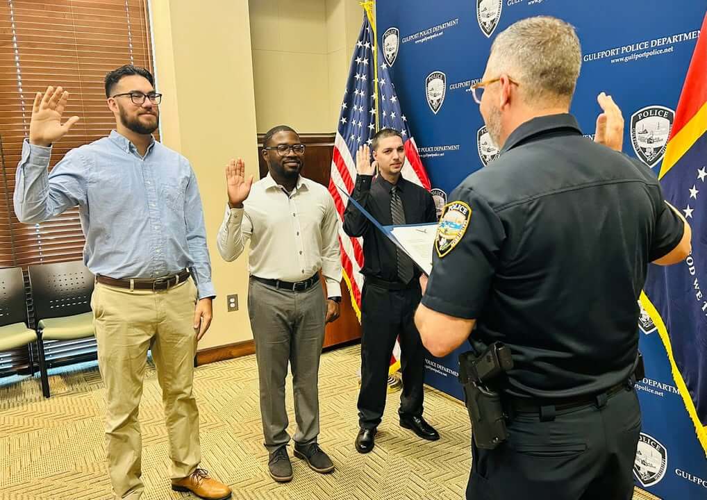 Gulfport Police Department welcomes three new officers