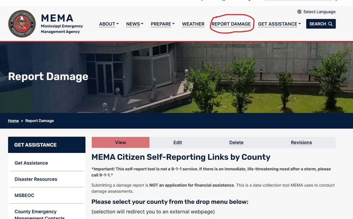 MEMA urges residents to report damage after severe weather ...