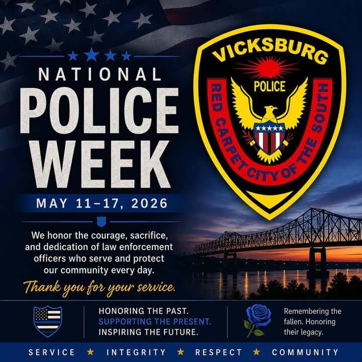 Vicksburg honors police during National Police Week 2026
