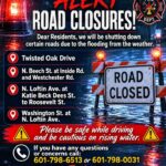 Road closures prompt travel warnings Road closures prompt travel warnings
