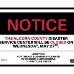 Alcorn County disaster service center closes Wednesday Alcorn County disaster service center closes Wednesday